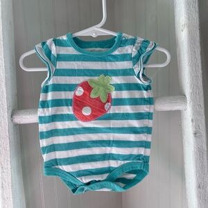 Circo NB striped ruffle one piece